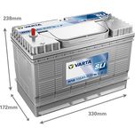 H16 VARTA PROMOTIVE HEAVY DUTY COMMERCIAL BATTERY 12V 105Ah - 605 103 080